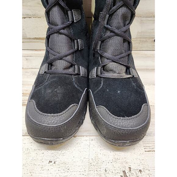 Columbia Womens YL5328-010 Waterproofed Black Fur Boots Size 10 - Picture 4 of 12